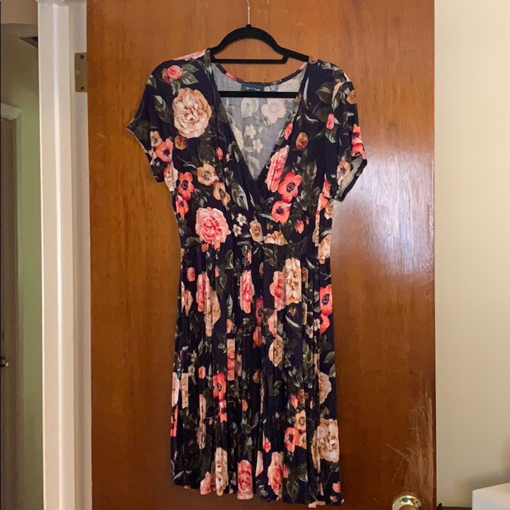 Floral Mod Cloth Dress NWOT